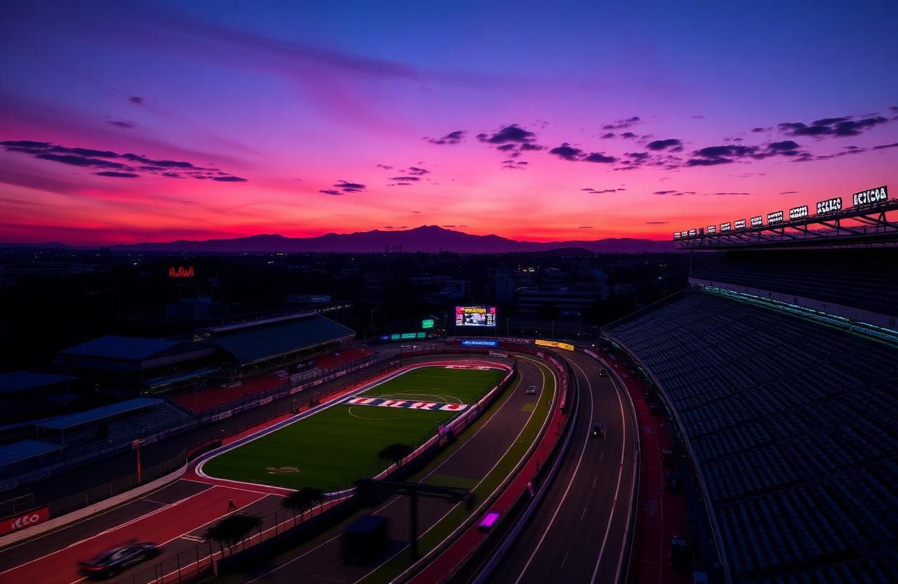 Mexico Playbook 2026 cover — Autódromo Hermanos Rodríguez — the Foro Sol roar